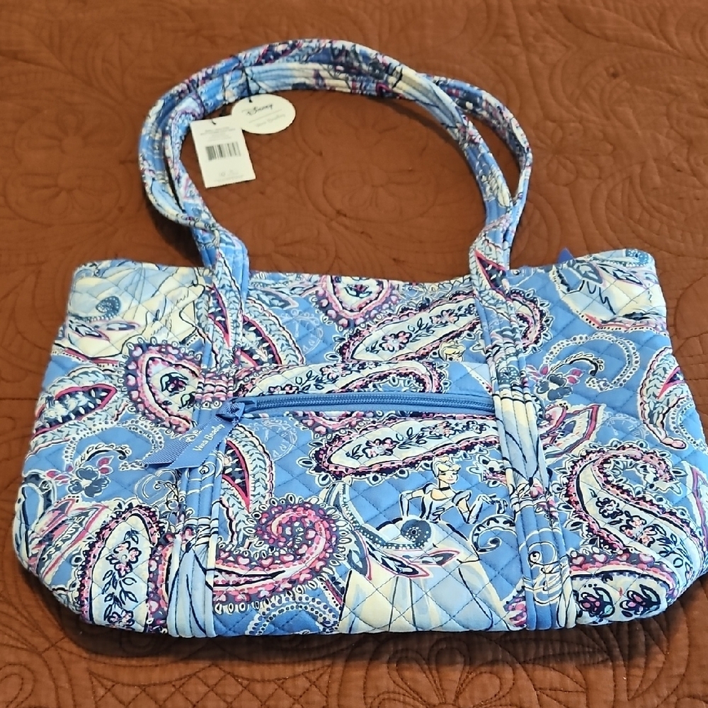 Vera Bradley Disney Cinderella Paisley Small Vera Tote